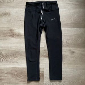 Nike Dri-Fit Running Leggings Women’s Black  7/8 length XS